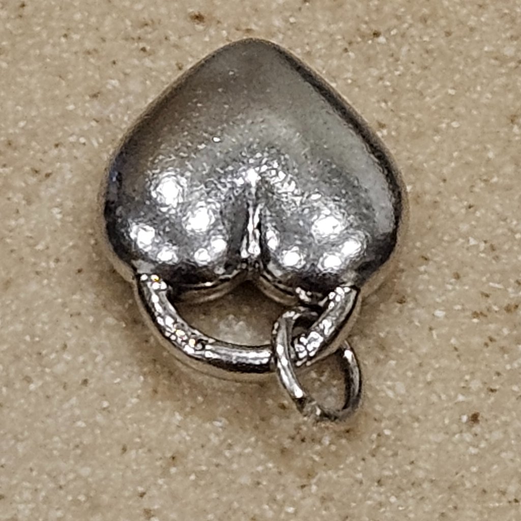 Rare Vintage Monica Rich Kosann Heart Love Sterling Silver 925 Charm Pendant — image 7 of 8